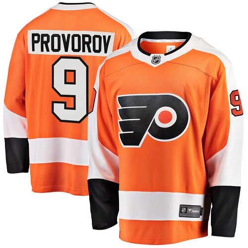 Youth Philadelphia Flyers #9 Ivan Provorov Fanatics Branded Orange Home Breakaway Hockey Jersey