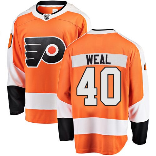 Youth Philadelphia Flyers #40 Jordan Weal Fanatics Branded Orange Home Breakaway Hockey Jersey