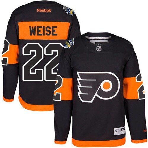 Men's Philadelphia Flyers #22 Dale Weise Orange Authentic 2019 Stadium Series Hockey Jersey