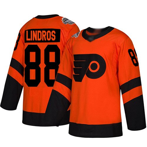 Women's Philadelphia Flyers #88 Eric Lindros Orange Authentic 2019 Stadium Series Hockey Jersey